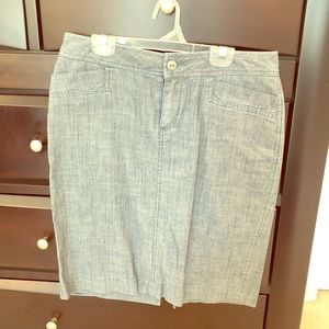 Coldwater Creek Chambray Skirt